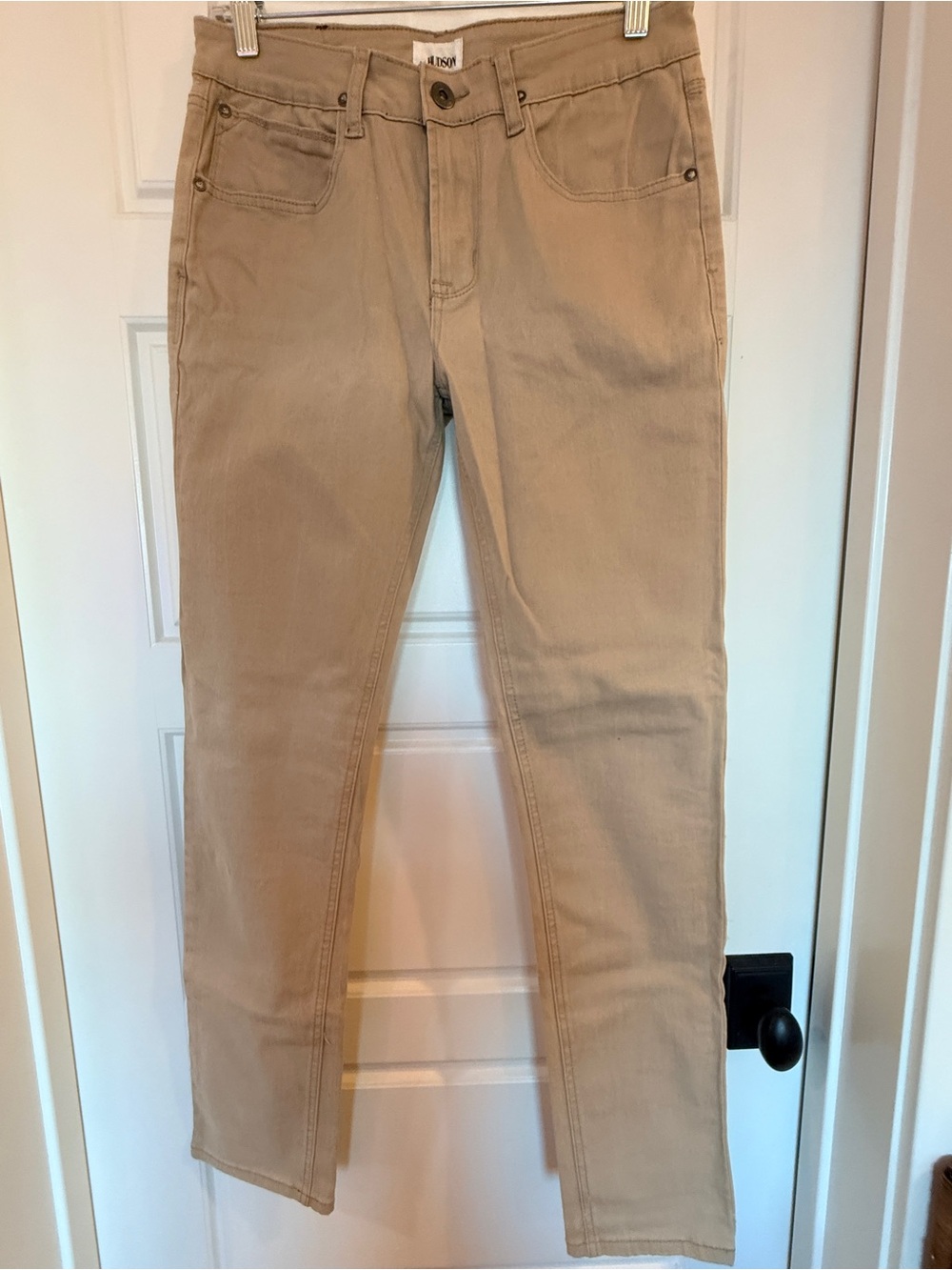 Hudson Boys Sz 18 Straight Leg Stretch Khaki Jeans